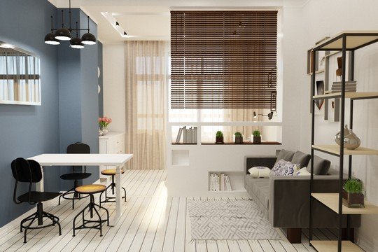 Дизайн однокомнатной квартиры 30 кв.м.: 60 фото интерьеров, идеи для ремонта