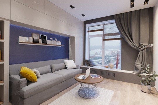 Дизайн квартиры 50 кв. метров: 3 решения