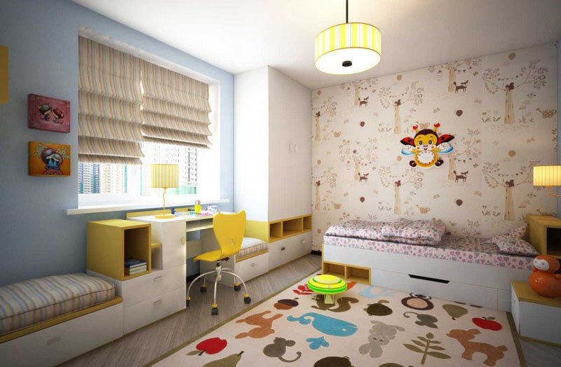 Маленькая детская комната (90 фото) - дизайн интерьеров, идеи для ремонта и отделки детской