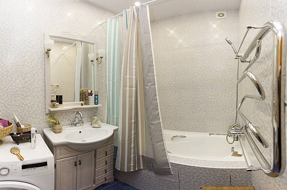 Ремонт в ванной без плитки: варианты отделки стен и пола